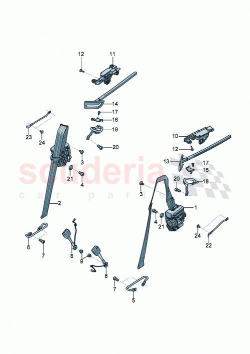Part Diagram for Bentley 3SD 857 563
