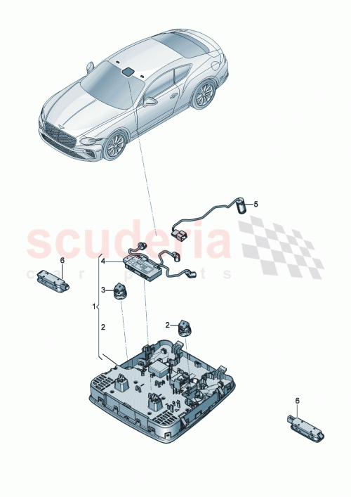 Part Diagram for Bentley 3SD959551FB