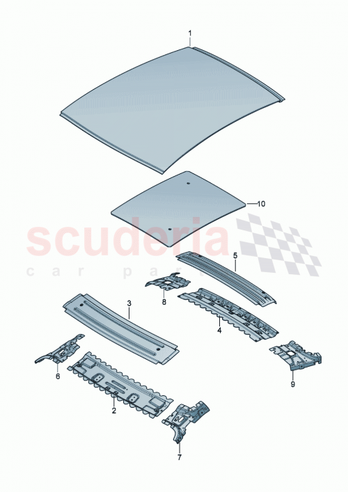 Part Diagram for Bentley 3SD817108B