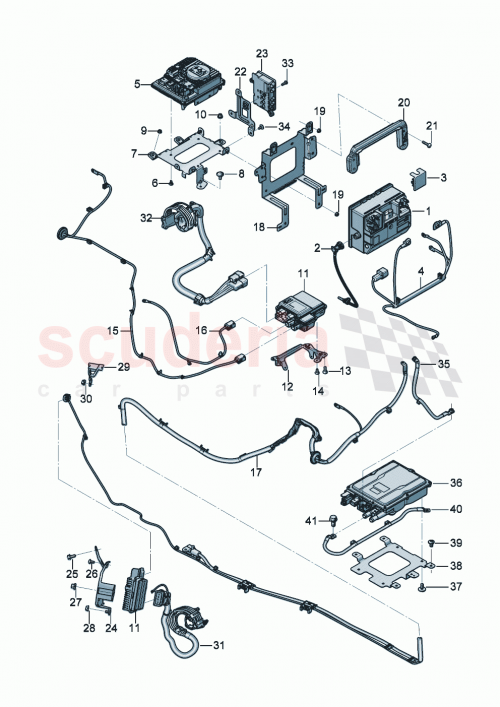 Part Diagram for Bentley 3SD 971 432 B