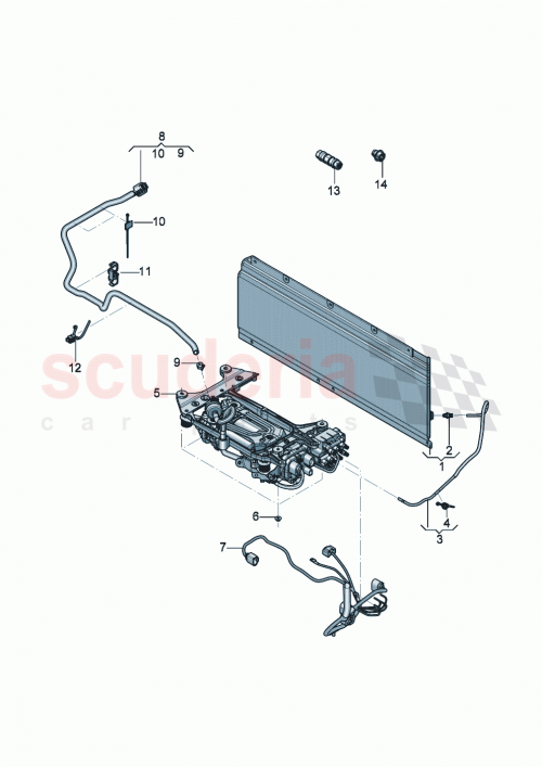 Part Diagram for Bentley 3SD616715A