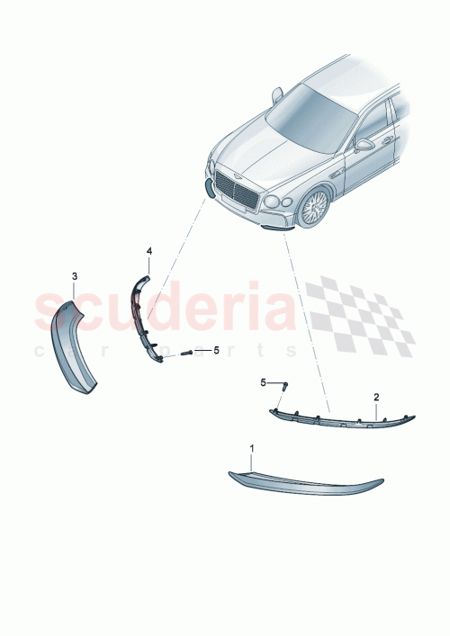 Part Diagram for Bentley 3SE 805 067 A