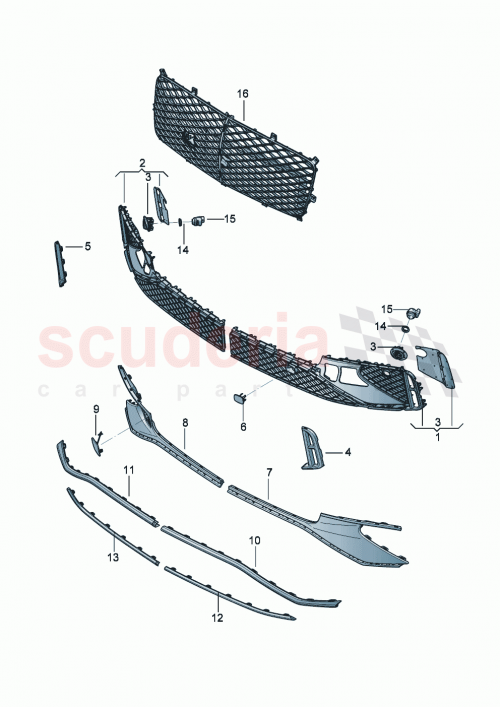 Part Diagram for Bentley 3SE 808 438 B