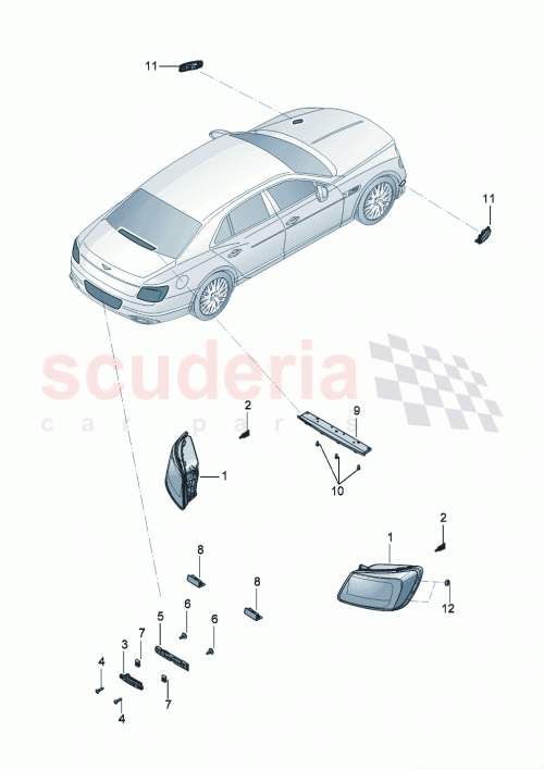 Part Diagram for Bentley 3SE 945 096 CK