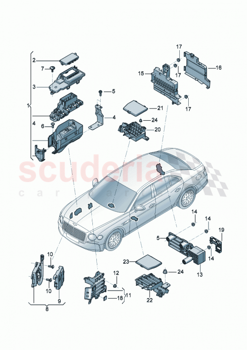 Part Diagram for Bentley 7PP 867 300