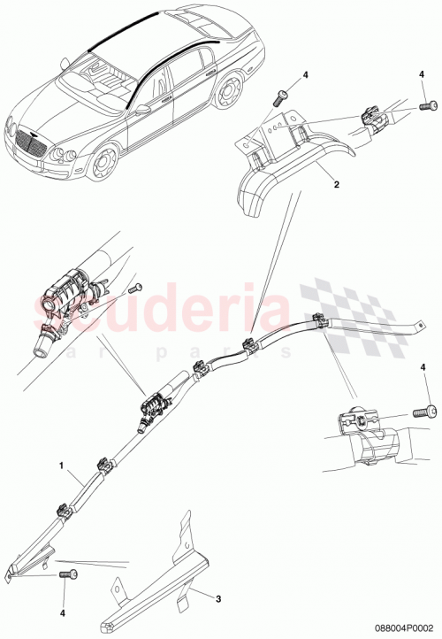 Part Diagram for Bentley 3W5 857 914 D