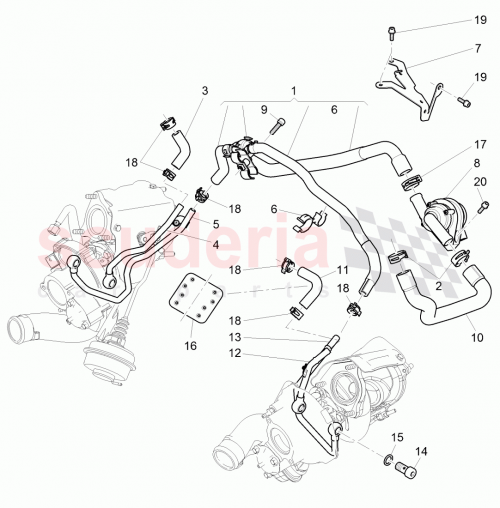 Part Diagram for Bentley 3W0198115C