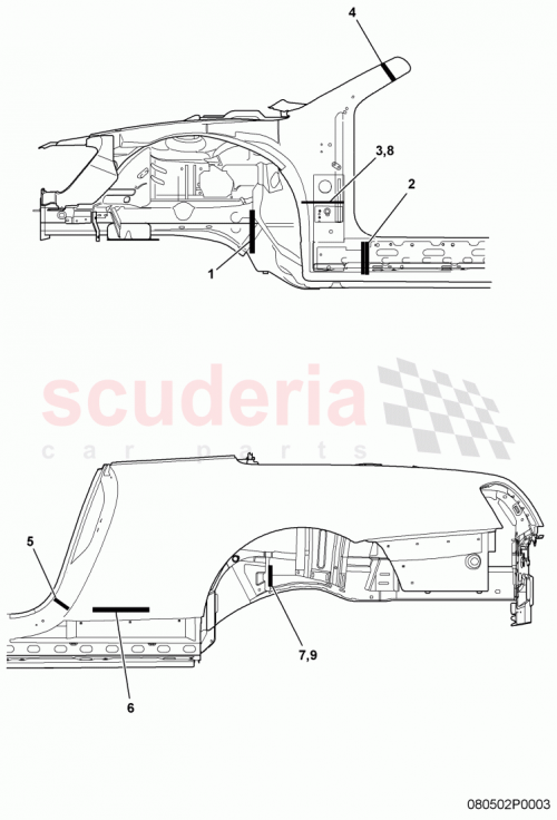 Part Diagram for Bentley 3W0864623