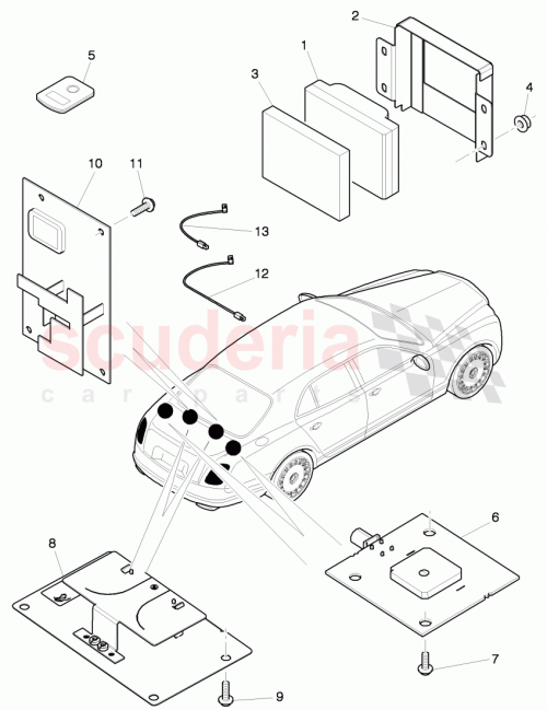 Part Diagram for Bentley 3Y0951291B