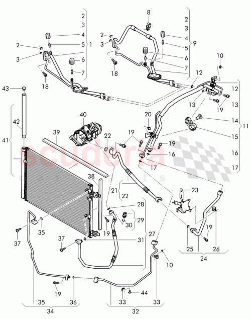 Part Diagram for Bentley 3W2260741C