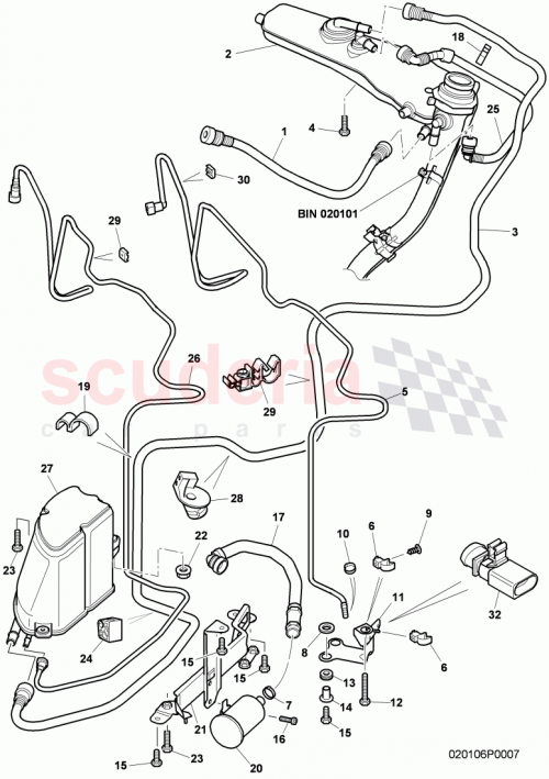 Part Diagram for Bentley 3W7201983B