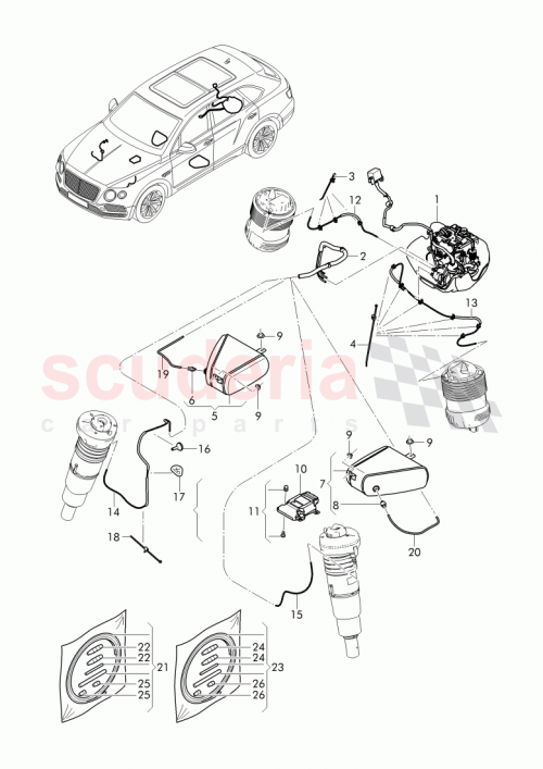 Part Diagram for Bentley 7L0 616 829