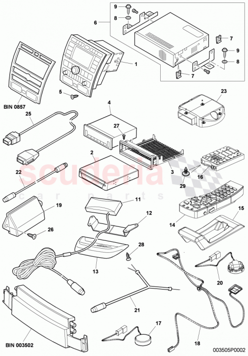Part Diagram for Bentley 3W0 919 995 C