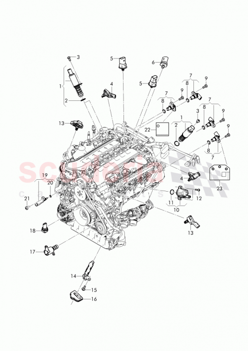 Part Diagram for Bentley 059 906 433 J