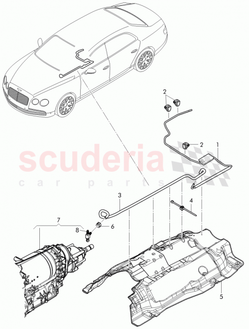 Part Diagram for Bentley WHT002743
