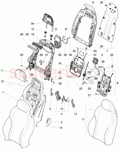 Part Diagram for Bentley 3W7 881 806 E