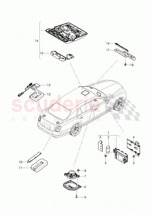 Part Diagram for Bentley 3Y0 035 205