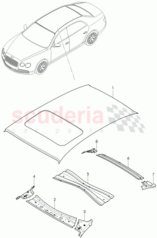 Part Diagram for Bentley 4W0 817 092