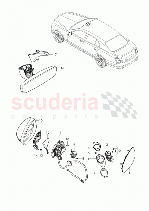 Part Diagram for Bentley 3W1 949 133