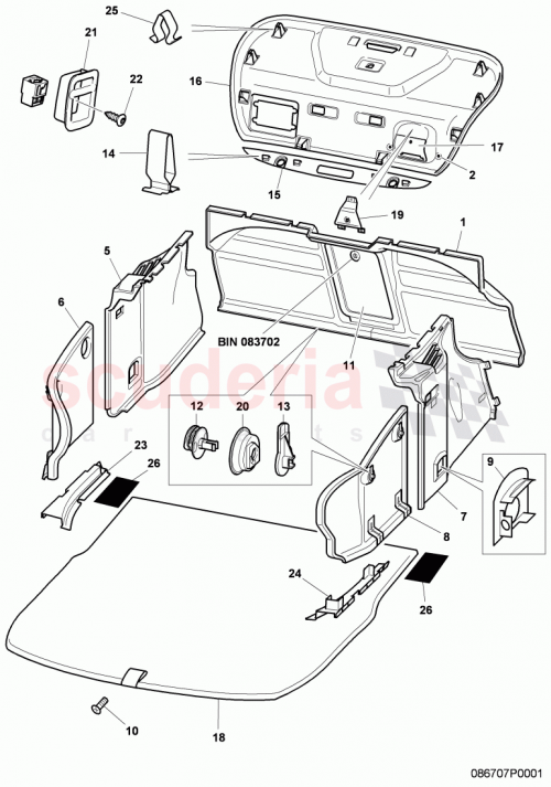 Part Diagram for Bentley 3W8 867 427 L