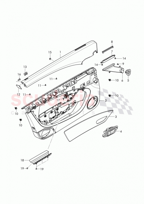 Part Diagram for Bentley 3W3867317P