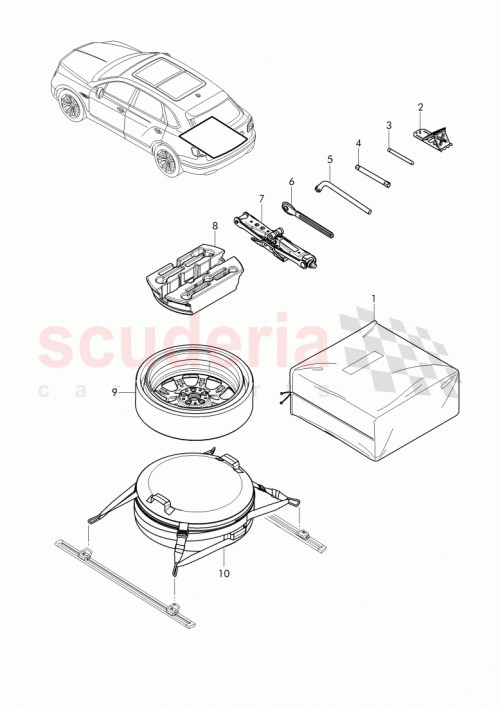 Part Diagram for Bentley 7L6 011 045