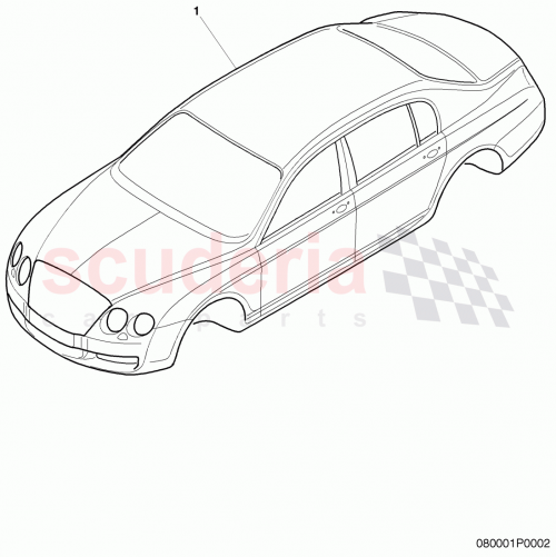 Part Diagram for Bentley 3W5800411BA