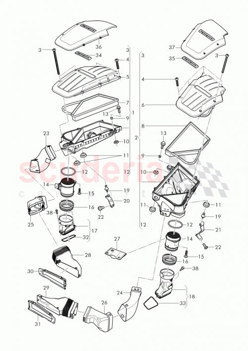 Part Diagram for Bentley 3W0 129 607 AC