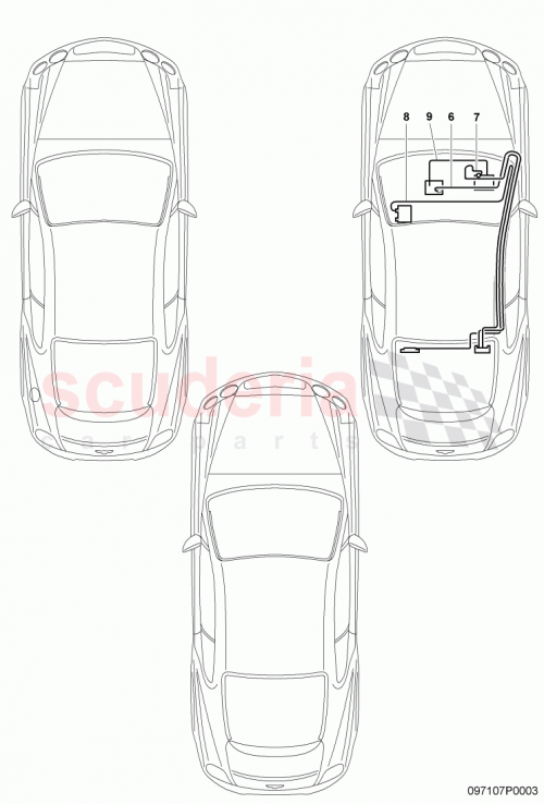 Part Diagram for Bentley 3W7972067C
