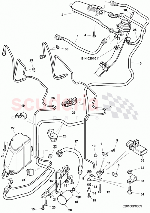 Part Diagram for Bentley 3W7201983D