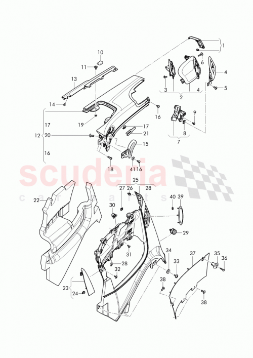 Part Diagram for Bentley 3W7867118H