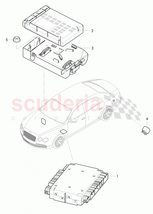 Part Diagram for Bentley 3W5 907 040 K