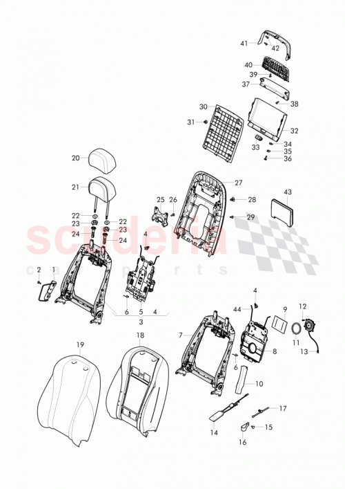 Part Diagram for Bentley 4W0 881 806 J