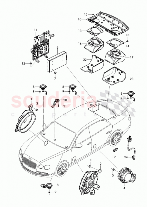 Part Diagram for Bentley 3W3 035 397 B