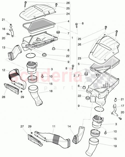 Part Diagram for Bentley 3W0129404
