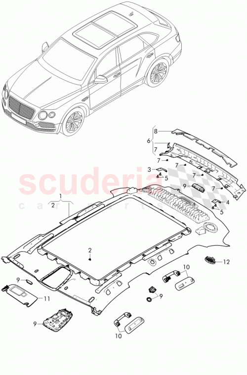 Part Diagram for Bentley 36A 867 829
