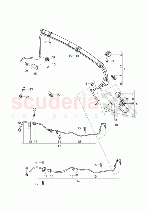 Part Diagram for Bentley 3W0 972 703