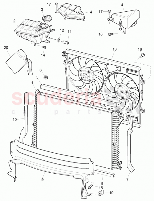 Part Diagram for Bentley 3W0112051D