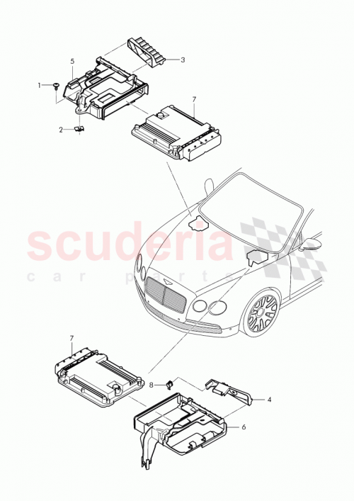 Part Diagram for Bentley 4W2 907 649 C