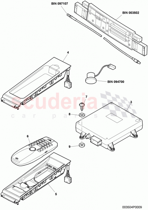 Part Diagram for Bentley 3W0 035 624 D