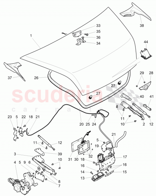 Part Diagram for Bentley 3W7853595F