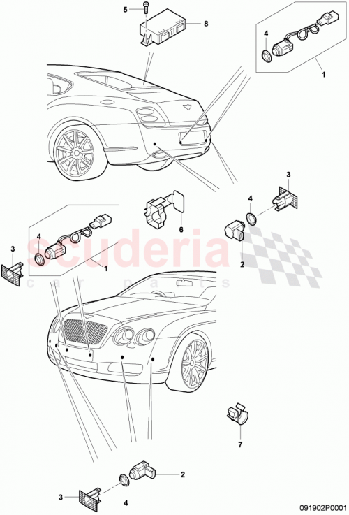Part Diagram for Bentley 3D0919486E