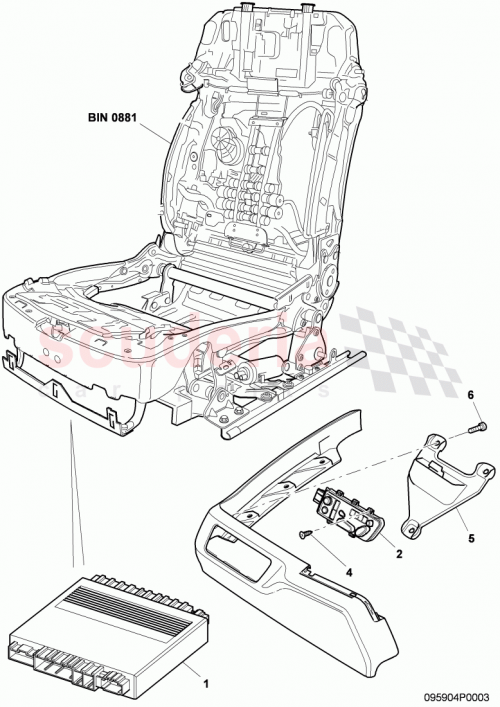 Part Diagram for Bentley 3W5 959 766 F