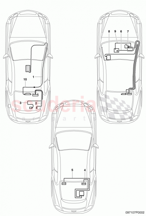Part Diagram for Bentley 3W0035550C