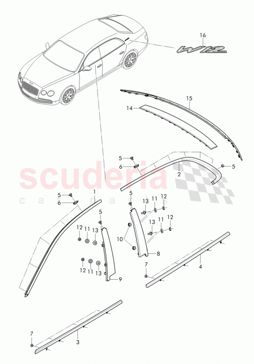 Part Diagram for Bentley 4W0 837 890 A