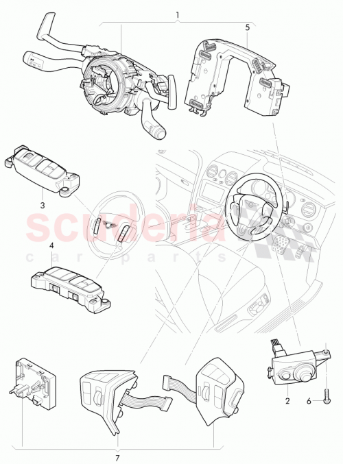 Part Diagram for Bentley 3W0 953 507 AC