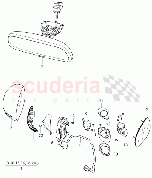 Part Diagram for Bentley 4W1 857 085