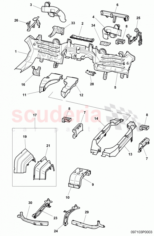 Part Diagram for Bentley 3D0971821J