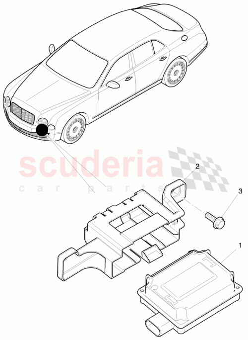 Part Diagram for Bentley 3Y0907461