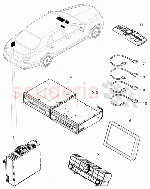 Part Diagram for Bentley 3Y0 979 021
